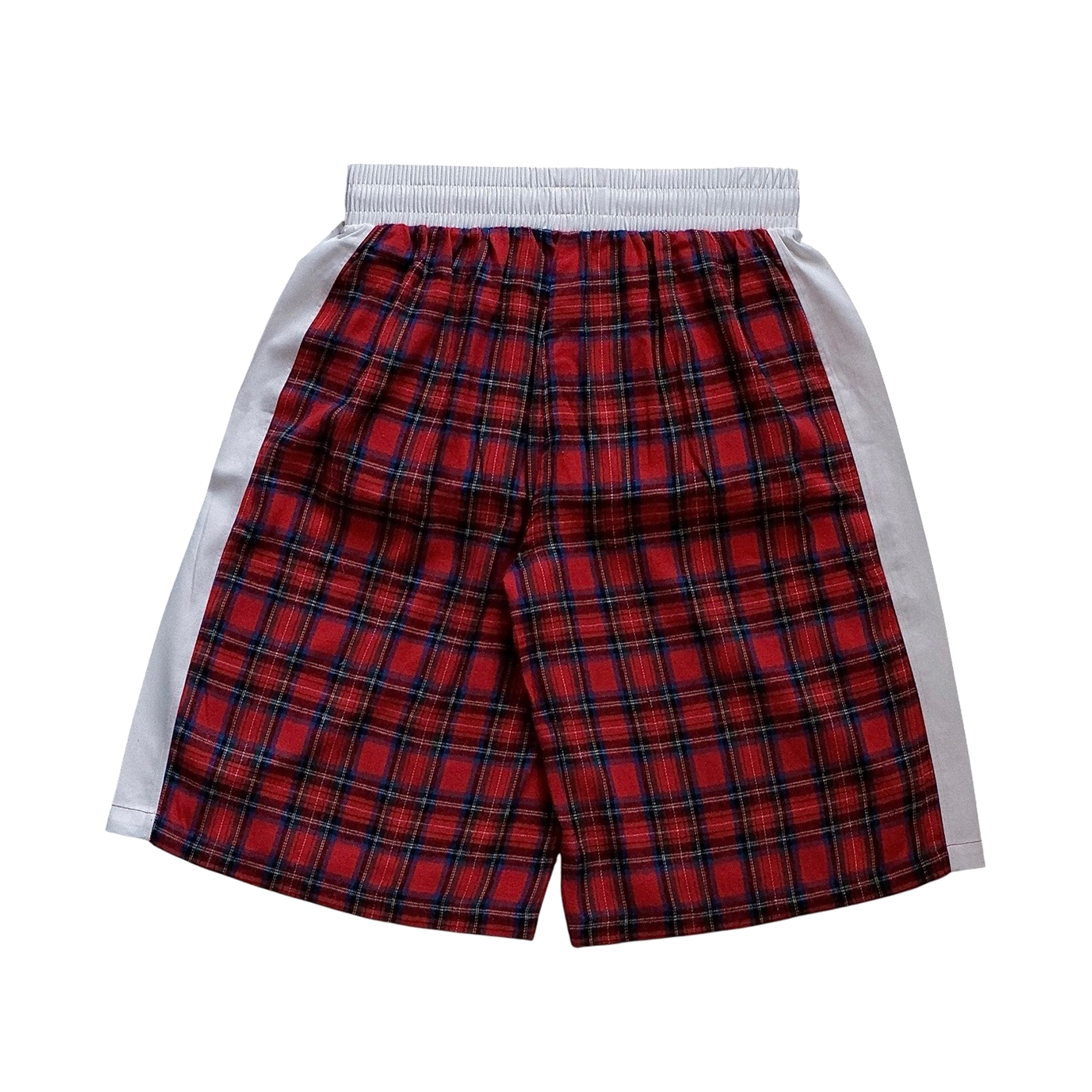 RED TARTAN FIGHTER SHORTS