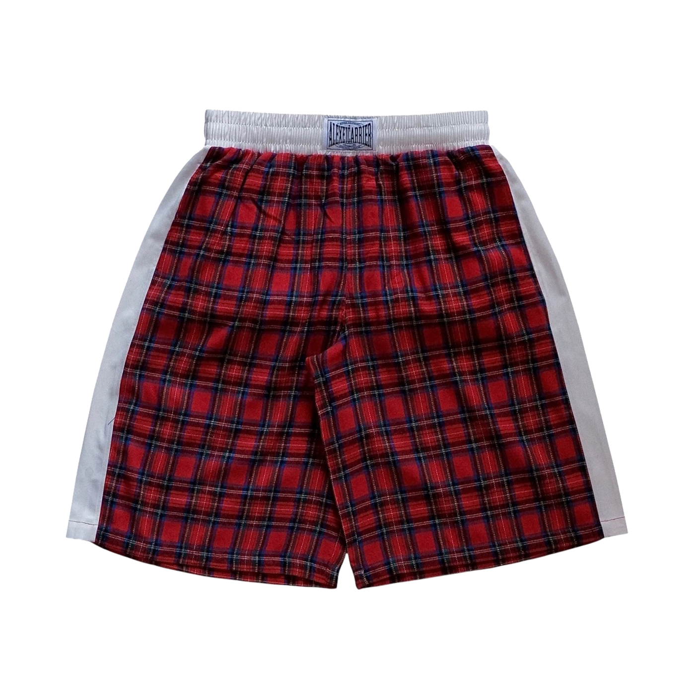 RED TARTAN FIGHTER SHORTS